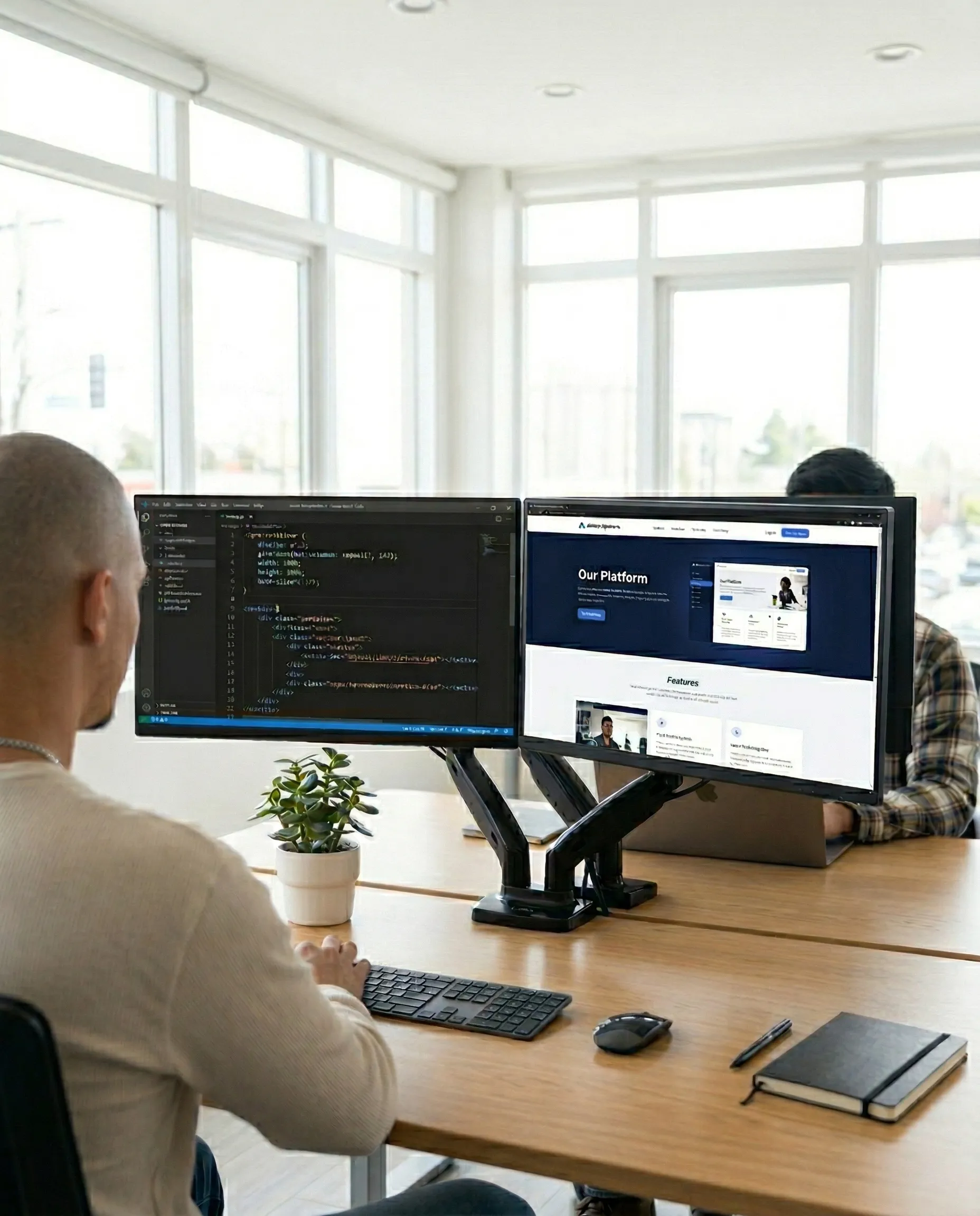 SolvTek team collaborating on web development and SEO projects in Miami